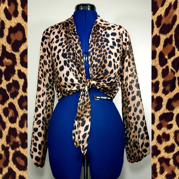 NEW Leopard Print Sheer Lightweight Jacket small - Picture 3 of 7